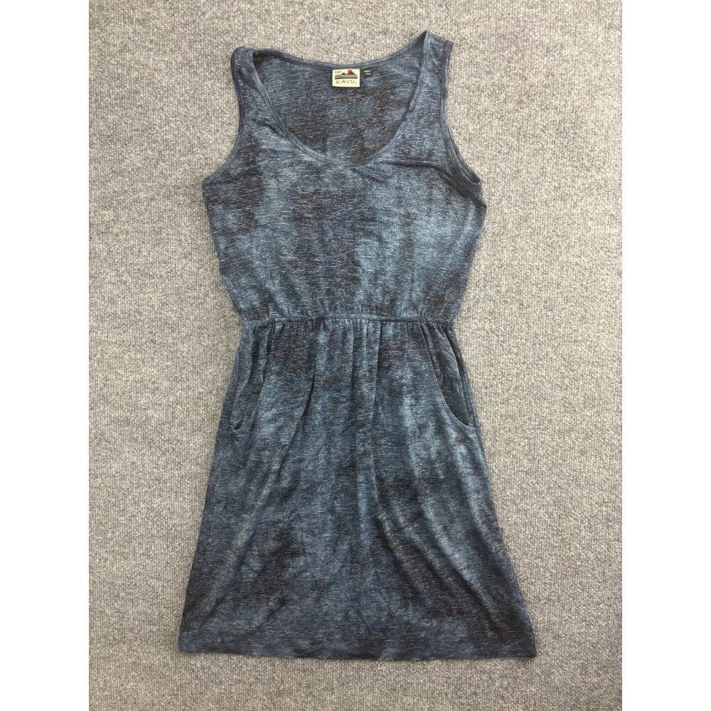 Kavu Sparta Dress Women's XXS Blue Sleeveless Pockets Round Neck Sun‎